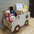 Карета скорой помощи подарочный набор с чаем и сладостями в деревянной шкатулке-машине- фото 2
