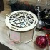 Новогодний #1 подарочный набор с чаем и сладостями в круглой деревянной шкатулке - фото 3