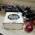 Новогодний #10 подарочный набор с чаем и сладостями в квадратной деревянной шкатулке - фото 3