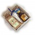 Мужской #1 подарочный набор с чаем, сладостями в крафт-коробке 20*20 см