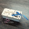 Малинка #2 Снежинка подарочный мини-набор с чаем и сладостями в деревянной шкатулке 15*7 см - фото 2