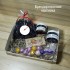 Новогодний #21 подарочный набор с чаем и сладостями в крафт-коробочке с прозрачной крышкой 19*15*5 см - фото 2