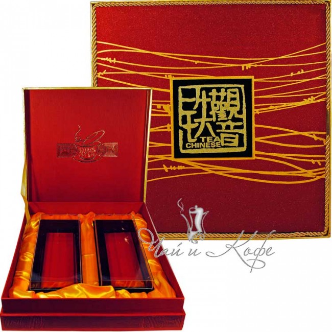 Подарочная коробка (красный картон с позументом 2 п/к по 300 г)
