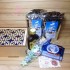 Праздник в синем подарочный набор с чаем и сладостями в деревянном пенале - фото 1