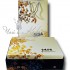 Подарочная коробка Белая сакура (2 ж/б по 300 г) с пакетом закрыта