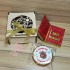 Новогодний #23 Золотой сладкий подарочный набор в деревянной мини-коробочке - фото 1