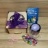 Новогодний #25 Фиолетовый сладкий подарочный набор в деревянной мини-коробочке - фото 1