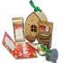 Сладкая избушка подарочный набор с чаем, кофе и сладостями в деревянной шкатулке-домике - фото 2