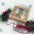 Такая Снежность подарочный набор с чаем и сладостями в крафт-коробке (вид подальше)