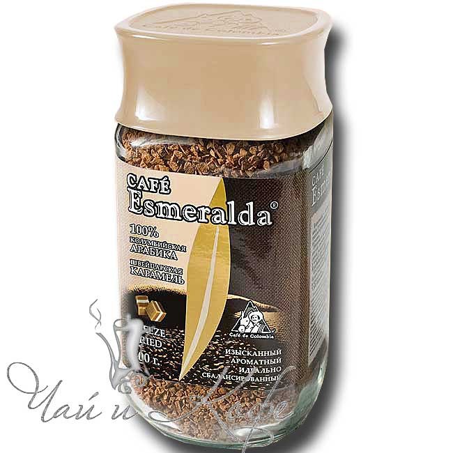 Esmeralda Швейцарская карамель растворимый кофе 100 г